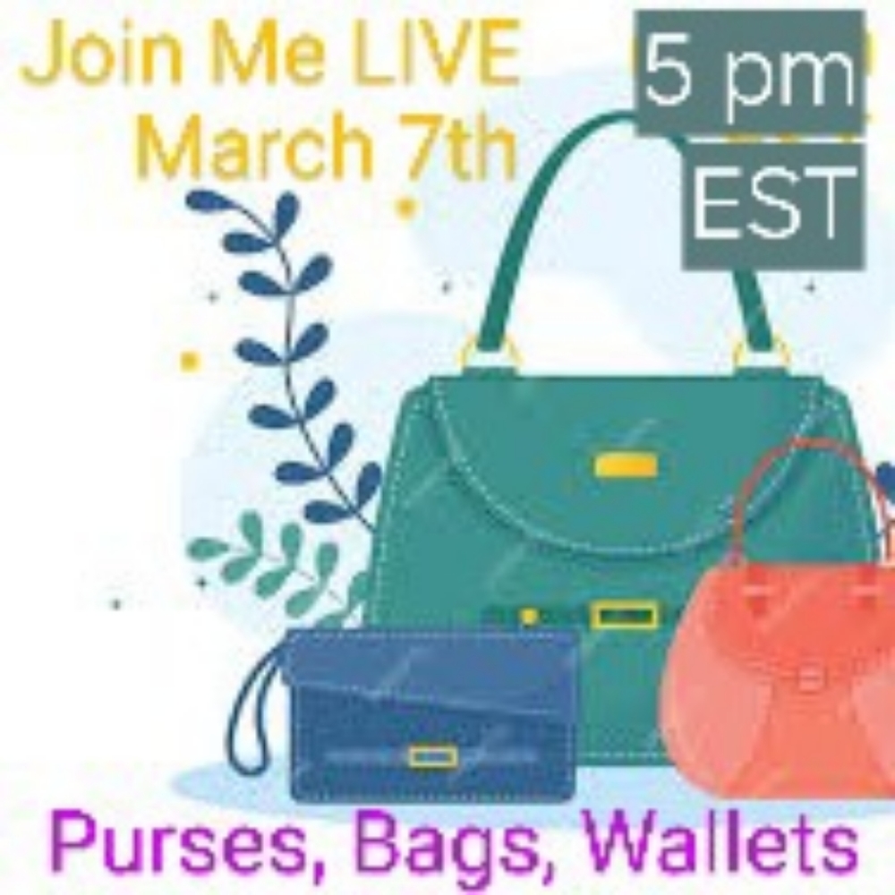 3/7 LIVE Posh Show - Purses, Bags & Wallets @ 2pm PT | 5pm ET